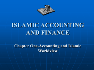 Islamic Accounting Chapter 1