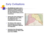Early Civilisations - University of the Witwatersrand