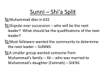 Sunni – Shi'a Split
