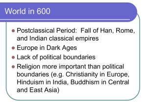 600-1450 Rise of Islam