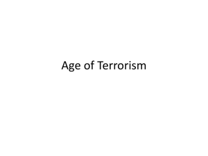 Age of Terrorism - Golden State Baptist College