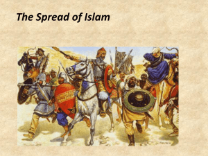 Caliphs took advantage of weakened empires