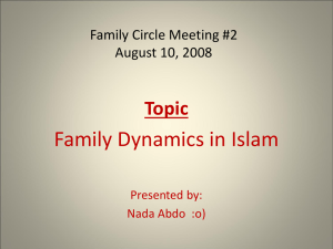 Islamic Parenting (cont.)