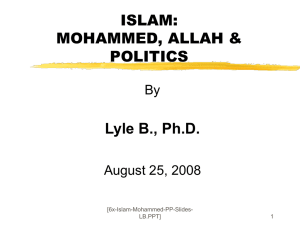 Mohammed, Allah & Politics