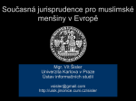 Současná jurisprudence pro muslimské menšiny v Evropě