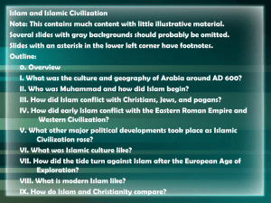 VIII. What is modern Islam like?