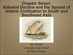 Spread of Islam to South and South East Asia