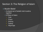 Section 3: The Religion of Islam