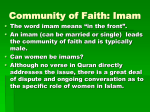 4 Community of Faith-Muslim Sects