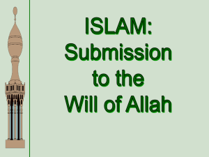 Islam-Submission to Allah