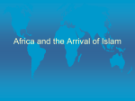 Africa and the Arrival of Islam