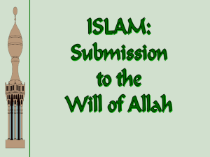 Islam-Submission to Allah