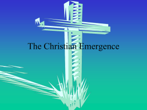 8 Christian Emergence and Rise of Islam