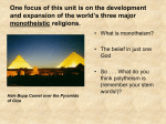 SS7G8c: Compare and contrast the prominent religions in