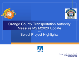 Interstate 405 Improvement Project Schedule and Key Milestones