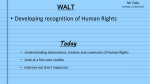 Developing recognition of Human Rights