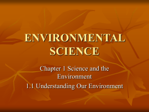 ENVIRONMENTAL SCIENCE