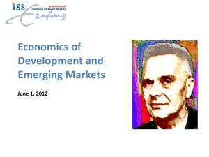 Economics of Development and Emerging Markets June 1