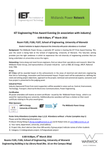 IET Engineering Prize Award Evening (in association with industry) 6:00-9:00pm, 9