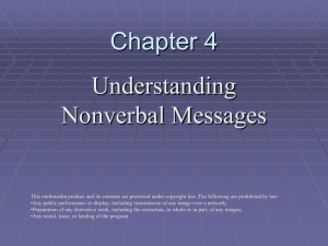 Codes of Nonverbal Communication