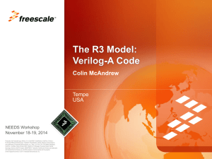 The R3 Model: Verilog-A Code