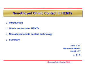 Non-alloyed Ohmic contact