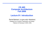 CSE 431. Computer Architecture - Department of Computer Science