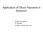 Application of Silicon Nanowire in Biosensor