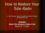 How to restore your Tube radio