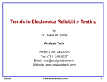 Trends in Electronics Reliability Testing
