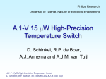A 1-V 15 mW High-Precision Temperature Switch