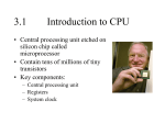 3.1 Introduction to CPU