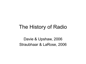 The History of Radio and Television (Part 1)