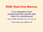 ROM: Read Only Memory