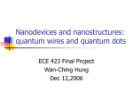 Nanodevices and nanostructures: quantum wires and quantum …