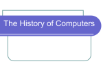 The History of Computers - City University of New York