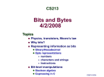 Bits and Bytes