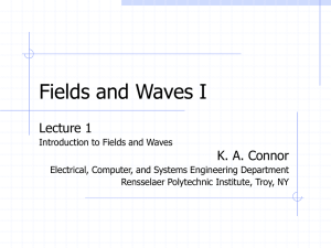 Fields and Waves I Lecture - Rensselaer Polytechnic Institute