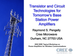 Transistor and Circuit Technologies for Tomorrow`s Base Station