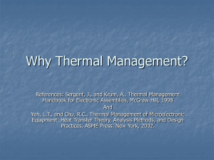 Why Thermal Management?