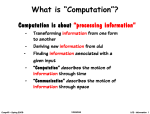 Lecture 2: Information and Abstractions