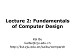 Lecture 2: Fundamentals of Computer Design