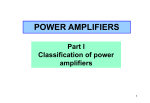 Power amplifier Part 1