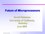 Microprocessors: futures - University of California, Berkeley