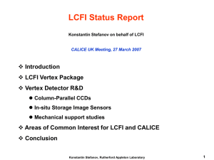 LCFI Status Report