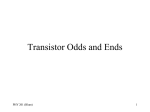 Transistor Odds and Ends
