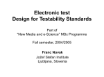 Electronic test Design for Testability Standards