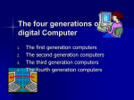 ThE fOuR gEnEraTioNs oF dIgiTaL CoMputEr