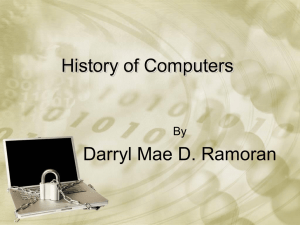 Pre-mechanical computers