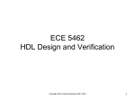 ECE 762 Theory and Design of Digital Computers, II